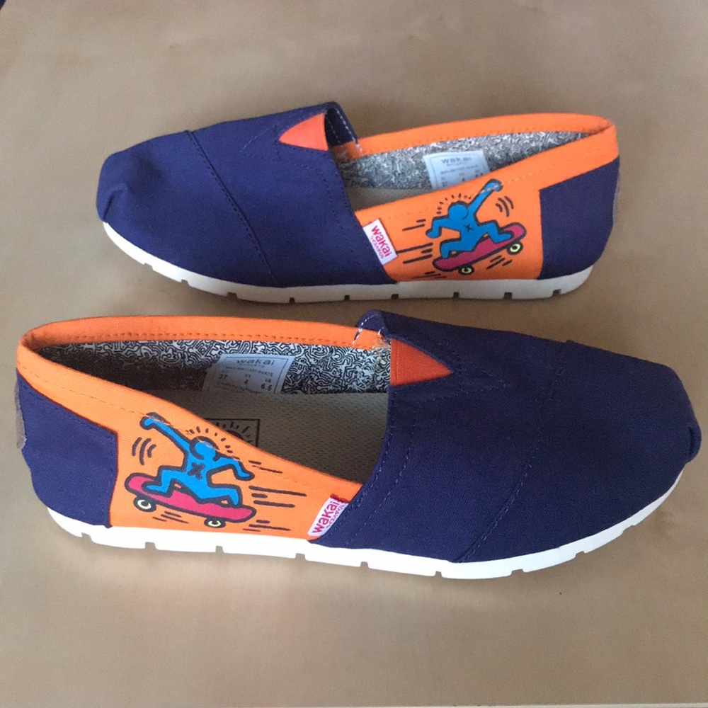 ✨Wakai x Keith Haring✨Slip on Sneaker Shoe/Loafer